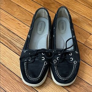 Sperry Women's Black Boat Shoes